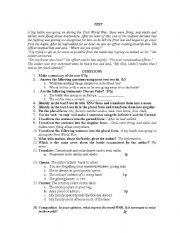 English worksheet: exercises