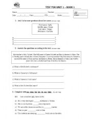 English Worksheet: Exercices