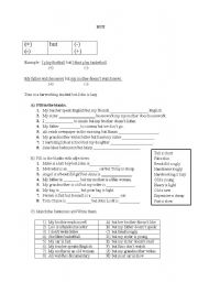 English Worksheet: But