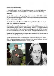 Agatha Christie Reading Comprehension