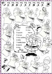 English Worksheet: Christmas