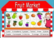 English Worksheet: Fruits Market