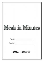English Worksheet: Meals in Minutes