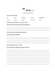 English worksheet: The Fly Trailer Worksheet