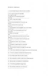 English Worksheet: Rewriting