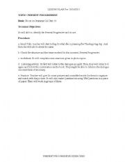 English Worksheet: present progressive