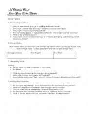 English Worksheet: A Christmas Carol