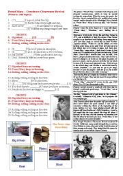 English Worksheet: Proud Mary  Creedence Clearwater Revival