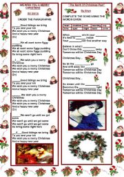 English Worksheet: SONGS BOUT CHRISTMAS BY ENYA