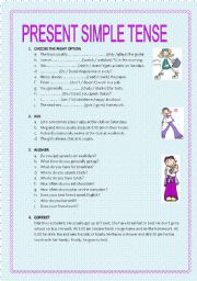 English Worksheet: PRESENT SIMPLE