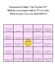 English Worksheet: Bingo for kids