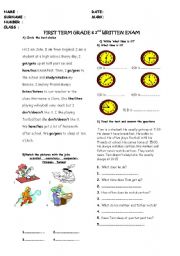 FIRST TERM GRADE 6 2nd WRITTEN EXAM