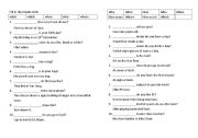 English Worksheet: wh-questions