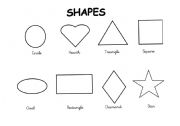 English Worksheet: shapes