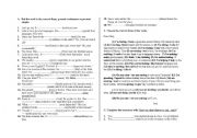 English Worksheet: tenses revision