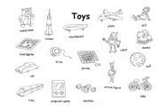 English Worksheet: toys