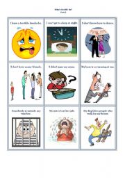 What should I do? Flash Cards - ESL worksheet by dziewczyna