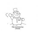 English Worksheet: Snowman book part 4/4