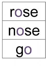 English Worksheet: Flash cards for reading! More coming soon!