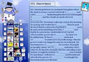 English Worksheet: Mr Snowman