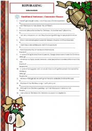 English Worksheet: Rephrasing