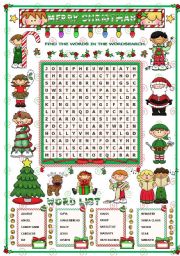 English Worksheet: MERRY CHRISTMAS!
