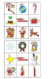 Christmas bingo 1/2