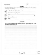 English worksheet: test