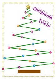 English Worksheet: Christmas trivia Game 2/2