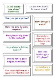 English Worksheet: Have vs. Have got