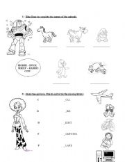 English Worksheet: Toy Story