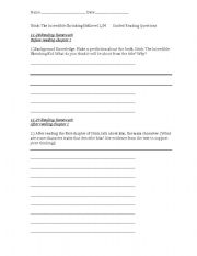 English Worksheet: Stink: The Incredible Shrinking Kid