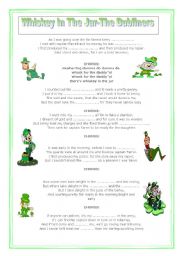 English Worksheet: Whiskey in the jar--The Dubliners