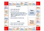 English Worksheet: Questions Boardgame
