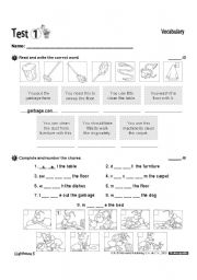 English Worksheet: Tests