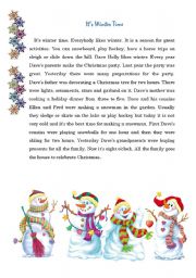 English Worksheet: Its winter time!