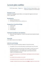 English worksheet:  Review on Tenses