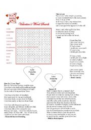 English Worksheet: Valentines Day Poems new