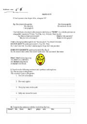 English Worksheet: Present simple