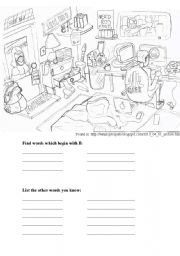 English Worksheet: Find words 