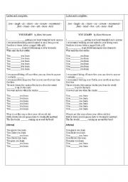 English Worksheet: Song - You Learn by Alanis Morrisette