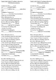 English Worksheet: Song Hand in my pocket by Alanis Morissette