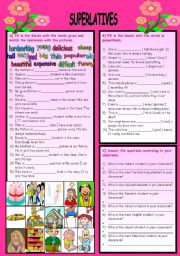 English Worksheet: SUPERLATIVE ADJECTIVES