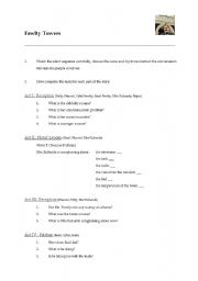 English Worksheet: Fawlty Towers : Communication Problems