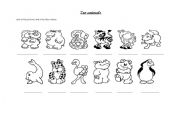 English Worksheet: zoo animals 