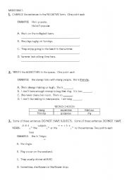 English worksheet: Writing test 1
