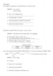 English Worksheet: Writing test 1