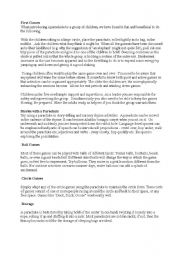 English Worksheet: parachut game