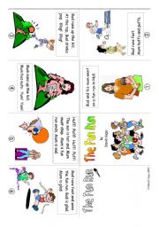 English Worksheet: Mini Book 15: The Fun Run in colour and greyscale