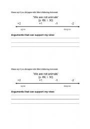 English Worksheet: Position Paper